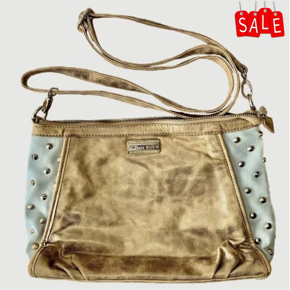 PIXIE MOOD 12" Gold and Ivory shoulder bag